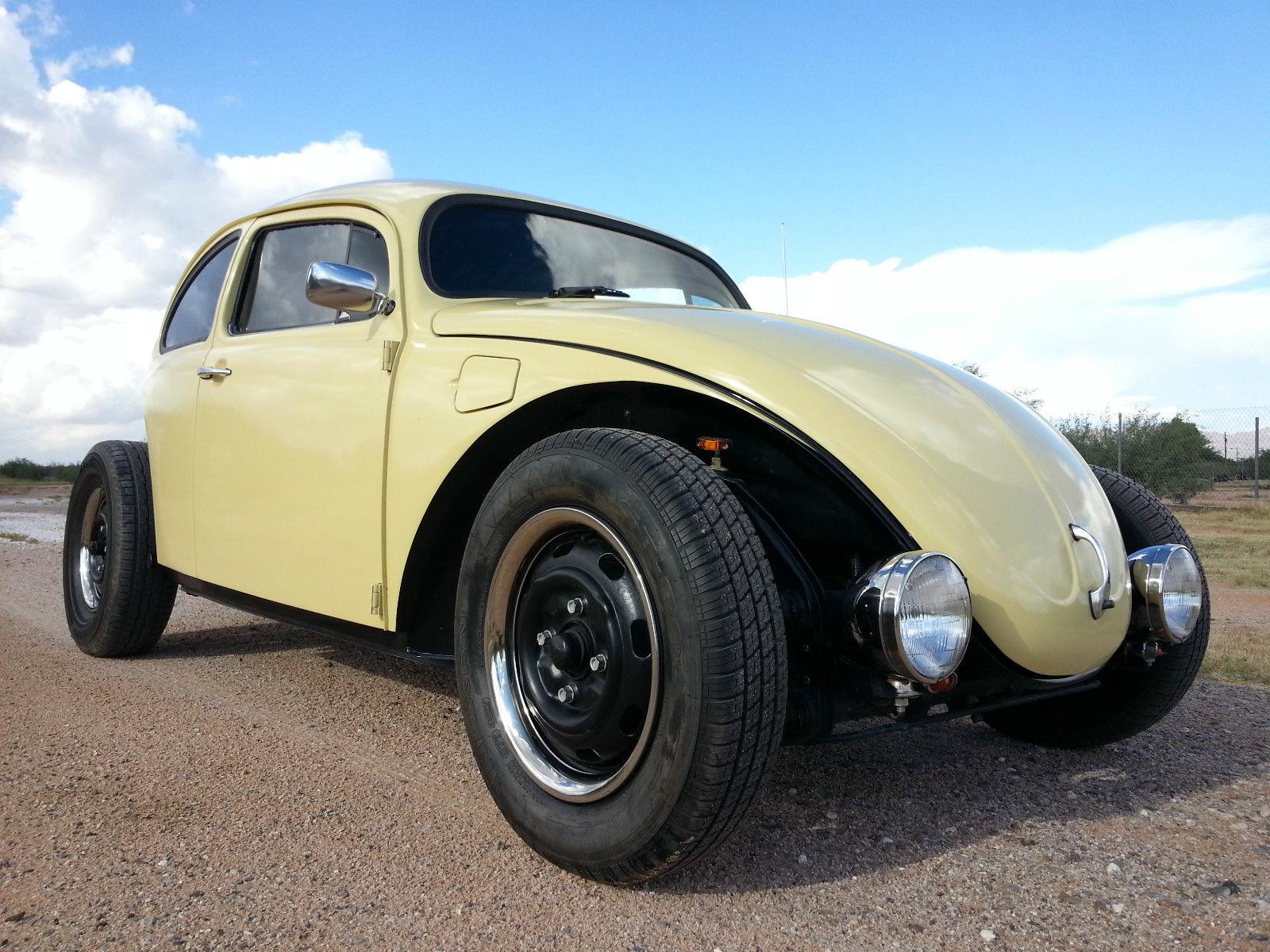 1975 VW Beetle Volksrod Custom Chopped Stretched Black & Tan 2110 ...