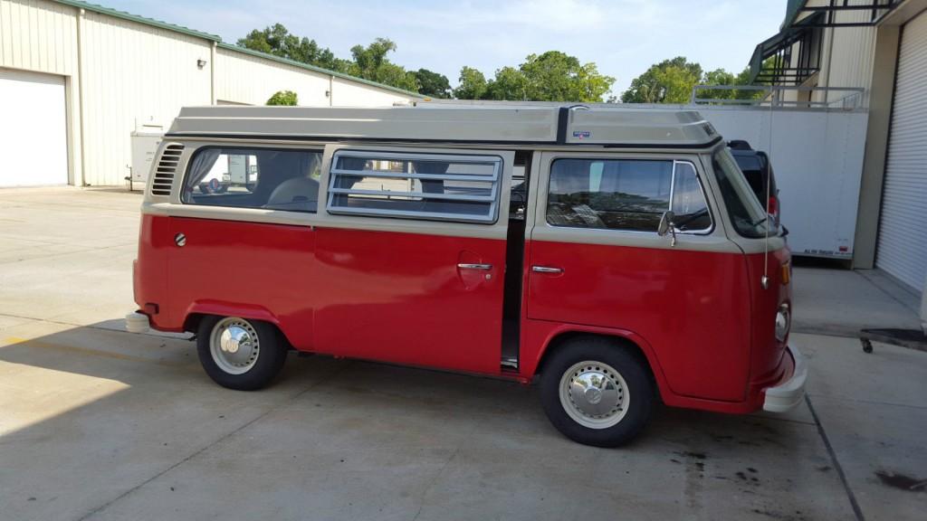 1976 VW Bus Camper Westfalia Pop Top Campmobile Westy Pop Up Van RV