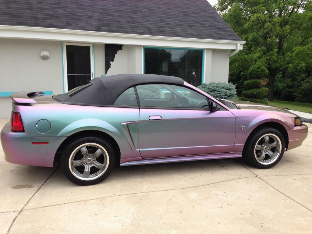 2002 Ford Mustang Convertible with Incredible Custom Color Changing ...