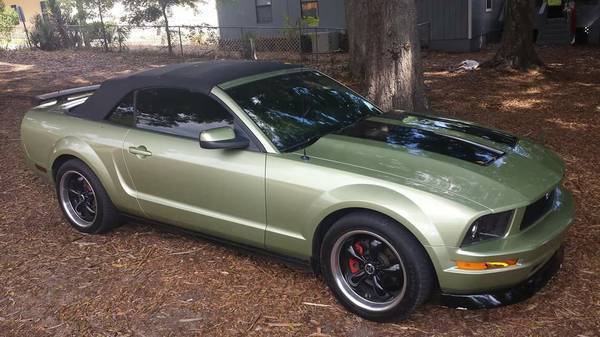 2005 Ford Mustang Custom Green and Black
