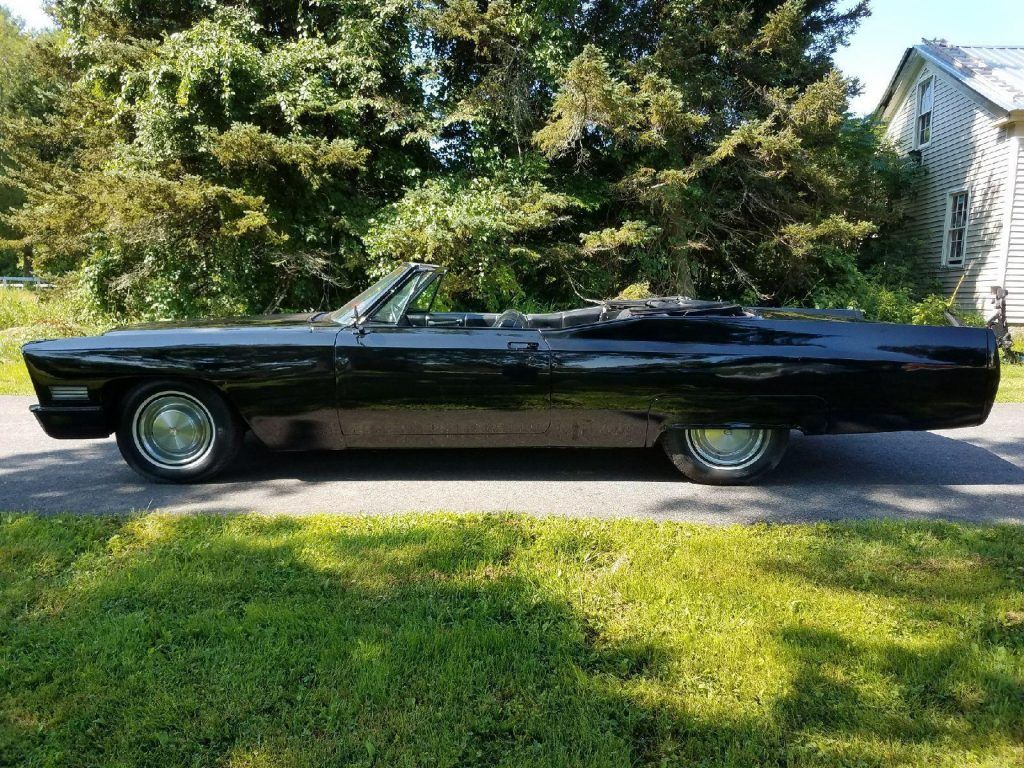 All black 1967 Cadillac Deville convertible custom