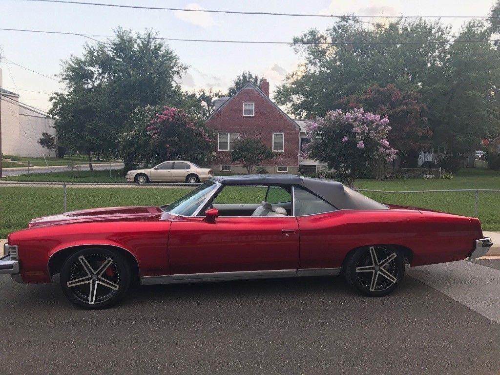 custom wheels 1973 Pontiac Grand Ville Convertible custom