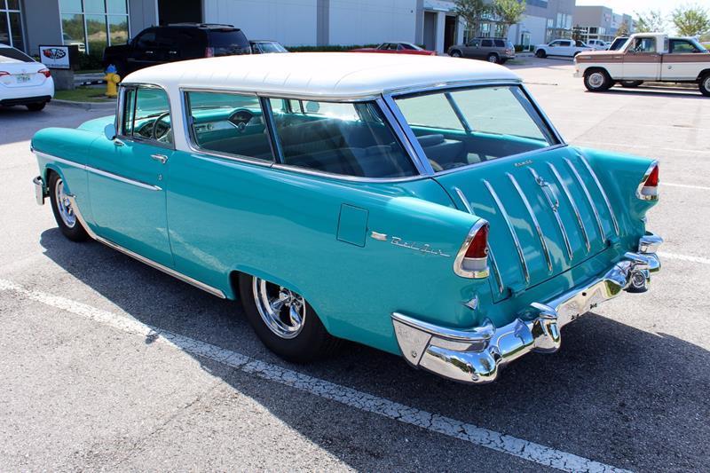modern modifications 1955 Chevrolet Nomad Wagon