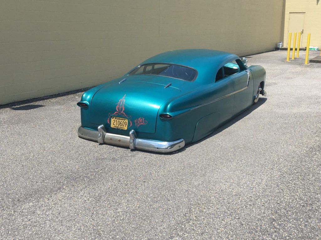 badass 1950 Ford Shoebox Lead Sled custom