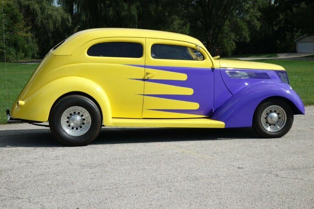 well modified 1937 Ford custom