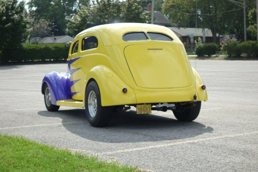 well modified 1937 Ford custom