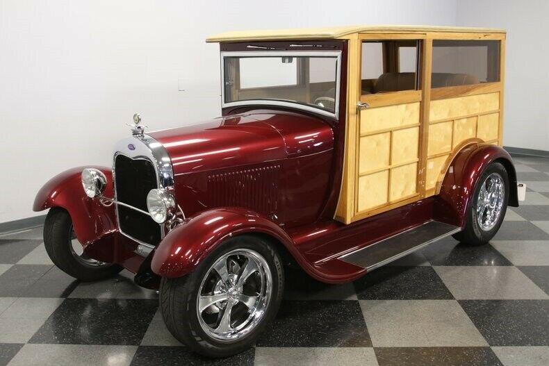 woody 1929 Ford custom
