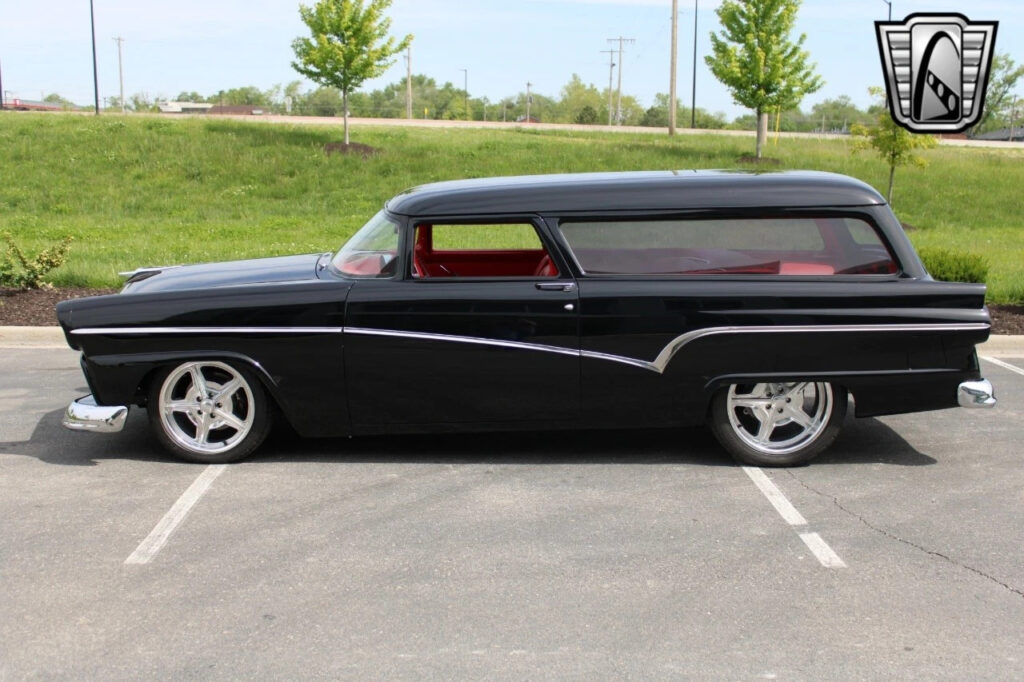 Black 1956 Ford Ranch Wagon Supercharged 4.6 Liter V8