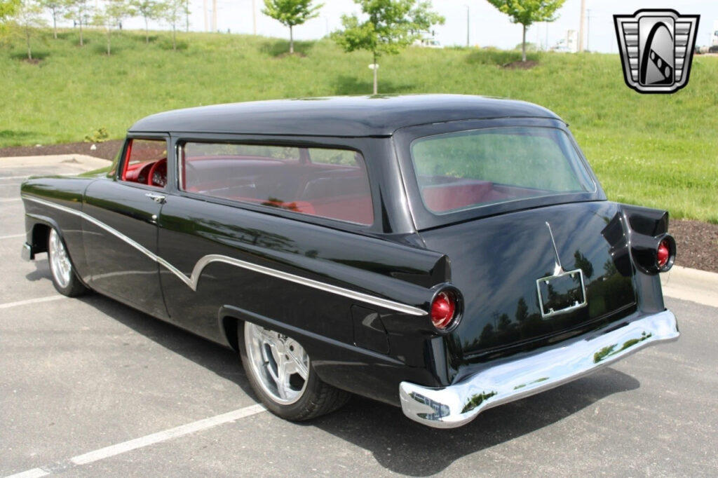 Black 1956 Ford Ranch Wagon Supercharged 4.6 Liter V8
