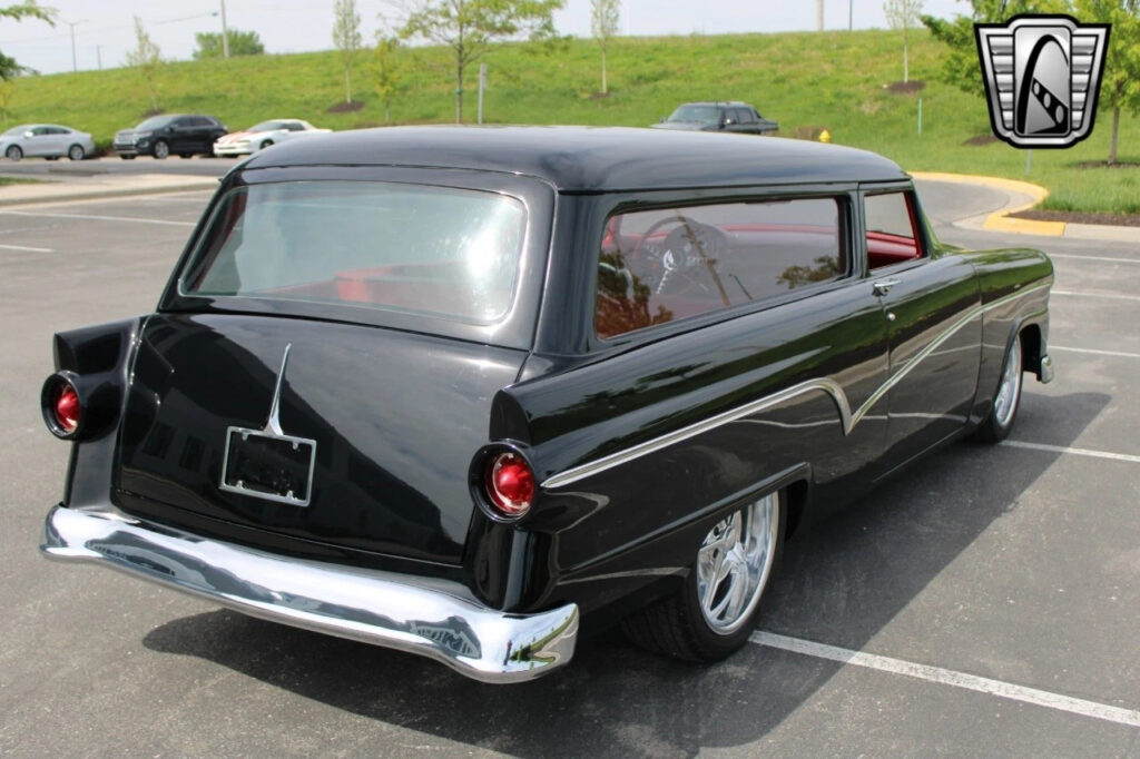 Black 1956 Ford Ranch Wagon Supercharged 4.6 Liter V8