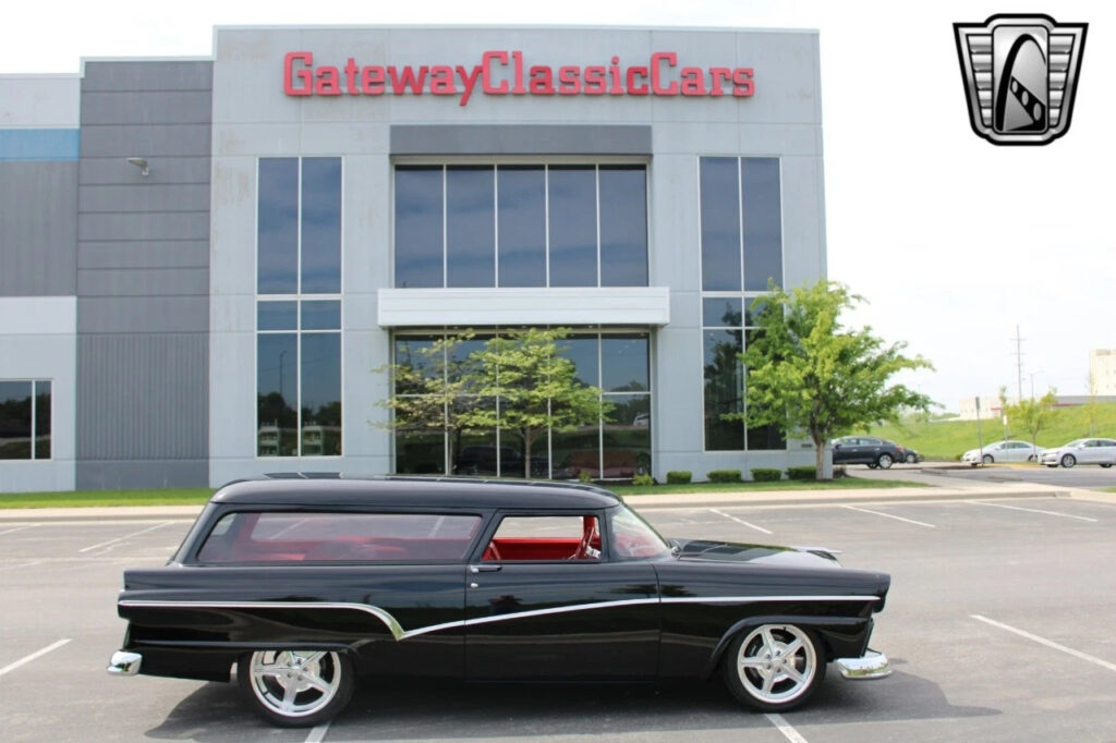 Black 1956 Ford Ranch Wagon Supercharged 4.6 Liter V8