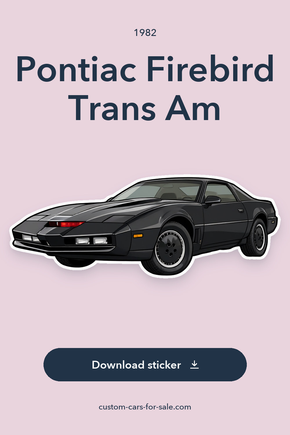 1982 Pontiac Firebird Trans Am sticker preview