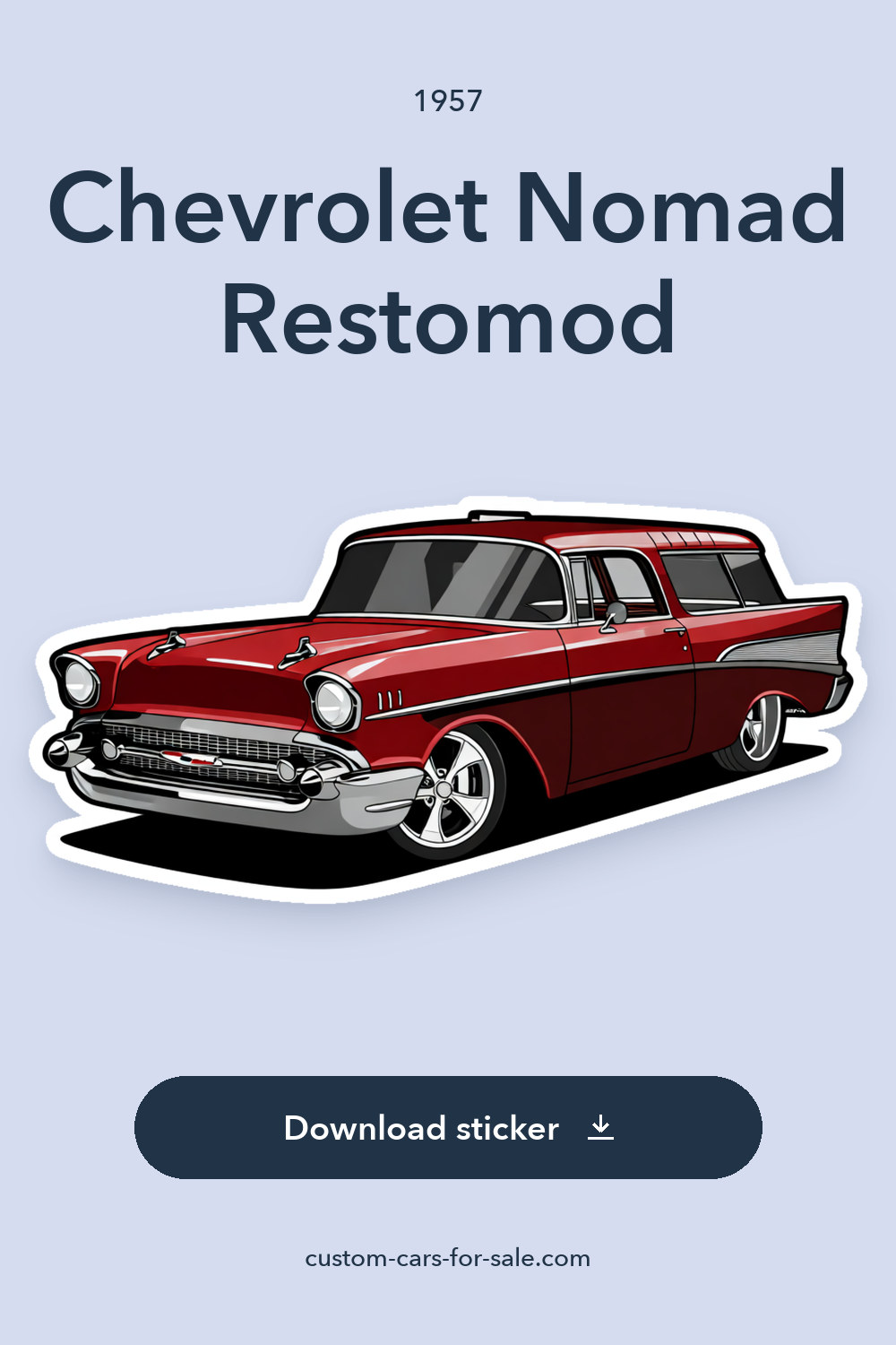 1957 Chevrolet Nomad Restomod sticker preview